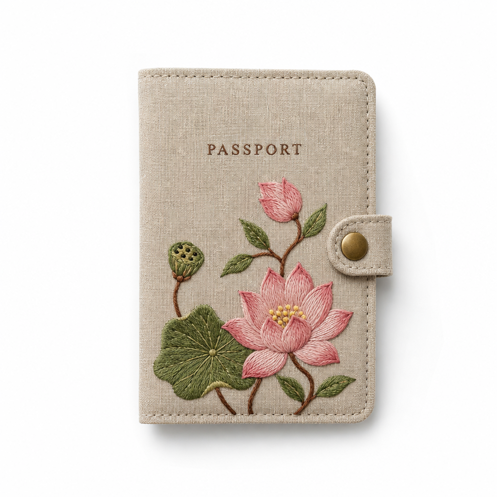 Passport Cover Thêu